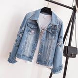 Embroidered denim jacket