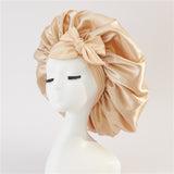 New Silk Bonnet For Sleeping Women Satin Bonnet Hair Bonnet Night Sleep Cap Scarf Wrap For Curly Hair With Tie Band For Curly Hair