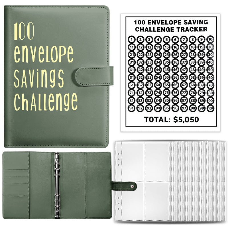 Couple Challenge Save Money Deposit And Savings Journal Book Loose-leaf Binder