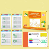 Interesting Children's Pen Control Training This Kindergarten Erasable Paper