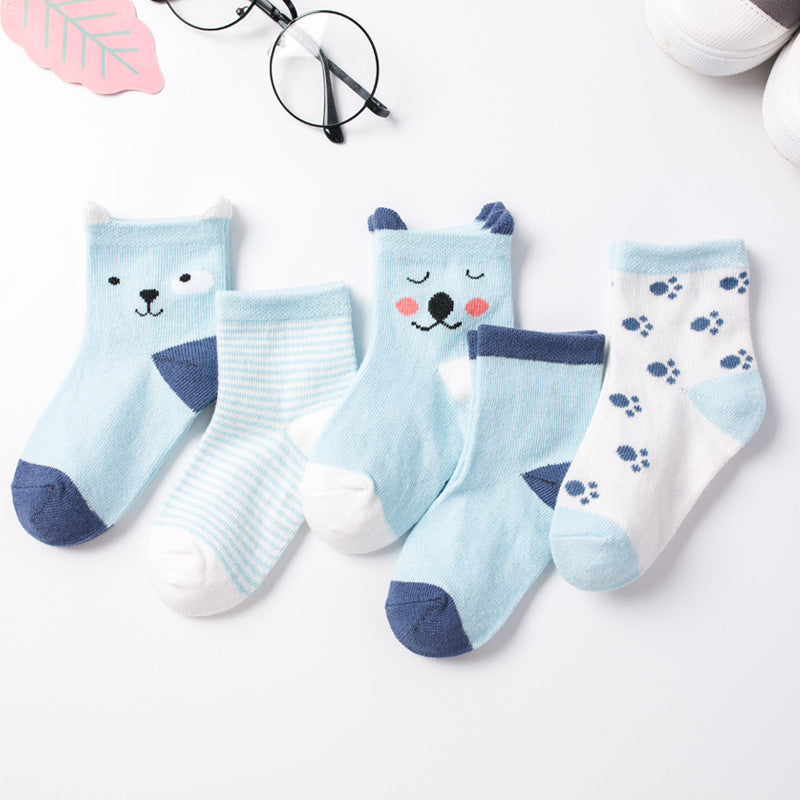 0-6 Y Kids Soft Cotton Socks Boy Girl Baby Cartoon baby socks